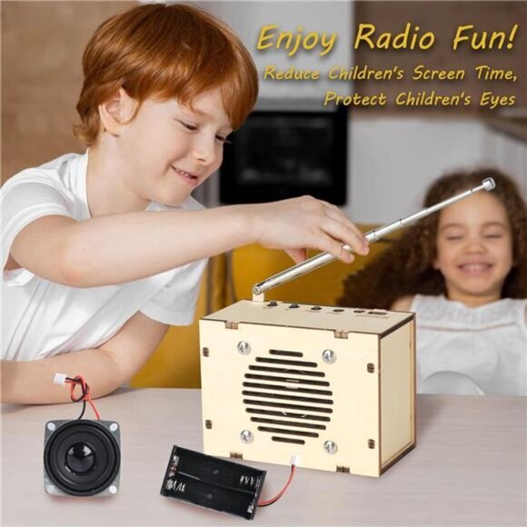 Science STEM Kits for Kids Age 8-10, STEM Toys Build Your Own FM Radio Kit, - Picture 2 of 6
